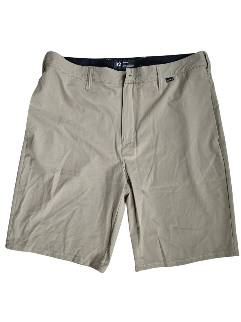Hurley Phantom Beige Tan Stretch Hybrid Boardshorts Walkshorts Size 32